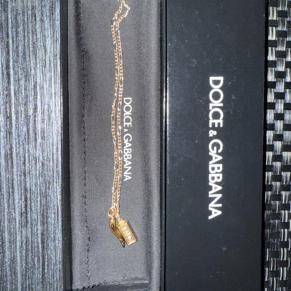 Dolce & Gabbana Gold Pendant Necklace